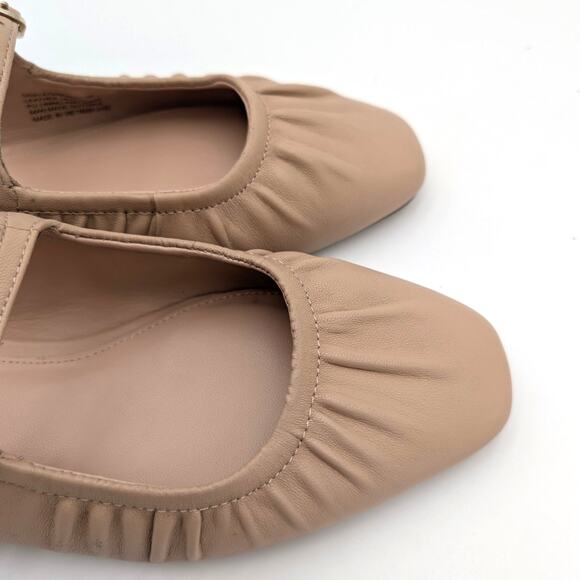 Steve Madden Leather Mary Jane Mule Women's Gisele Beige Size US7M EU37.5 - Picture 13 of 13